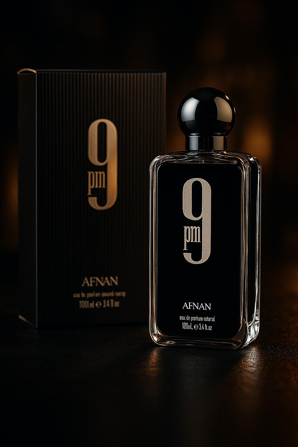 Afnan 9 PM Eau de Parfum for Men 3.4 oz / 100ml – Long Lasting Luxury Fragrance