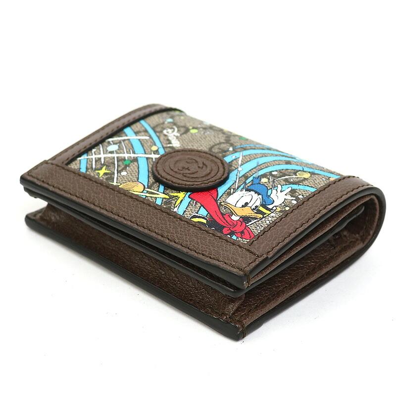 Gucci GG Supreme Disney Collaboration Donald Duck Folding Wallet