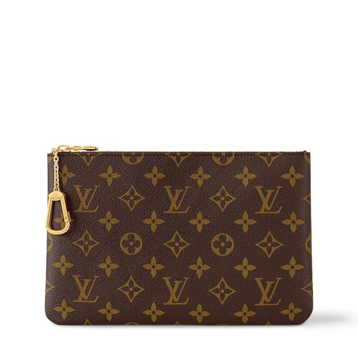 Louis Vuitton Key Pouch M62650 Monogram Canvas Coin Card Holder with Key Ring
