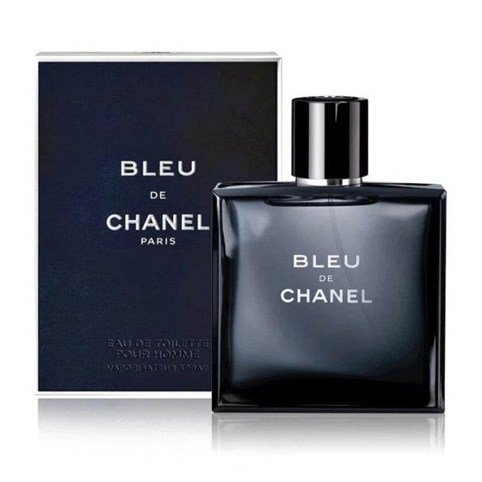 BLEU de CHANEL Eau de Toilette Spray for Men 3.4 Oz / 100 ml | Luxury Woody Aromatic Fragrance