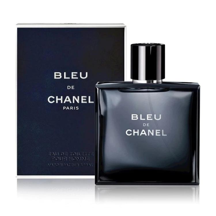 BLEU de CHANEL Eau de Toilette Spray for Men 3.4 Oz / 100 ml | Luxury Woody Aromatic Fragrance