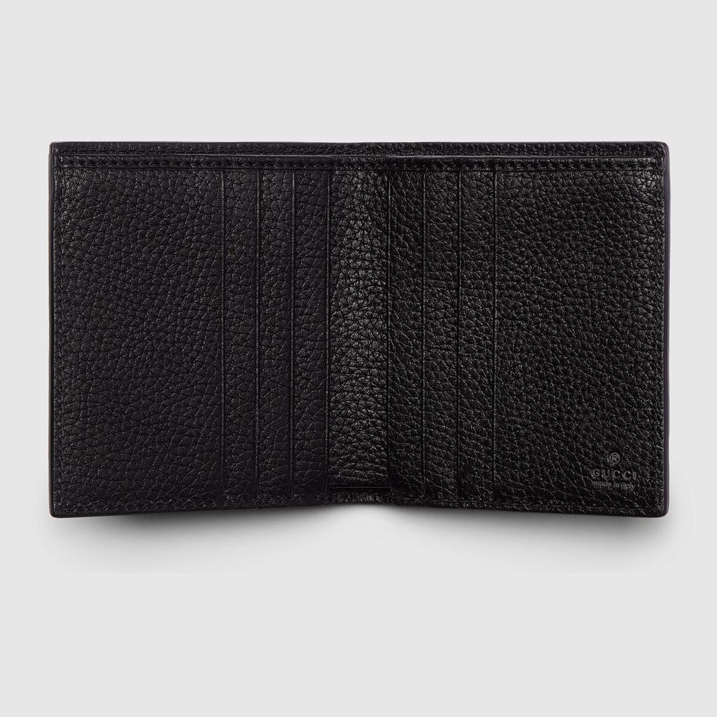 GUCCI Bi-fold Wallet Jumbo GG Leather Black