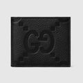 GUCCI Bi-fold Wallet Jumbo GG Leather Black