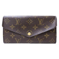 Authentic LOUIS VUITTON Monogram Portefeuille Sarah Long Wallet F#46691