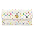 Auth Louis Vuitton Portefeuille Sarah NM Long Wallet Monogram Multicolore M93532