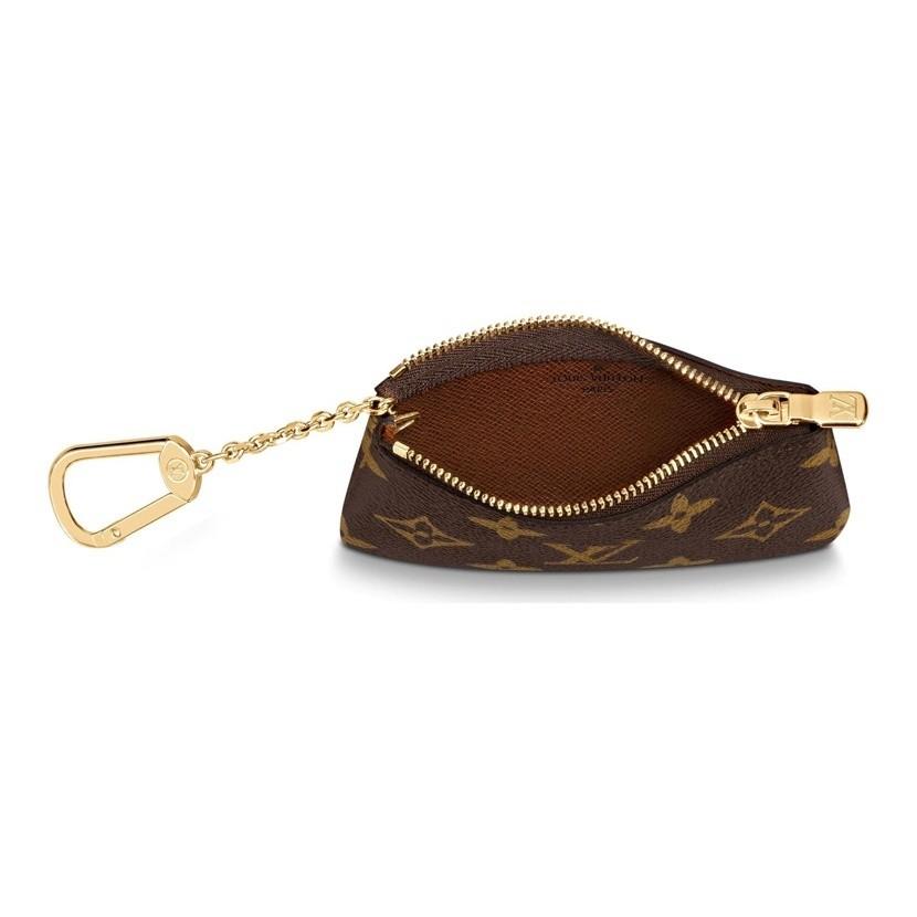 Louis Vuitton Key Pouch M62650 Monogram Canvas Coin Card Holder with Key Ring